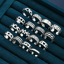 16 шт. 16 варианта колец на палец ноги из сплава в форме сердца и звезды&nbsp;FS-WG5F0D5-01