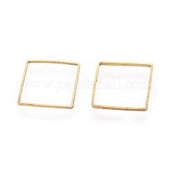 真鍮製フレームコネクター  正方形  生（メッキなし）  ニッケルフリー  20.5x20.5x0.5mm&nbsp;EC1130-1