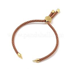 Bracelets coulissants en corde milan torsadée à moitié finis&nbsp;FIND-G032-01G-21