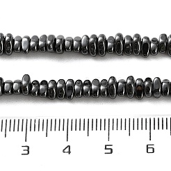 Гальванические нити из синтетических немагнитных гематитовых бусин&nbsp;G-I364-B01-02