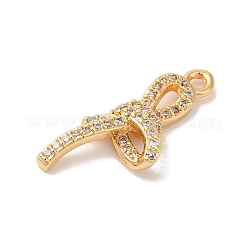 Латунные микропаве прозрачные подвески с фианитом&nbsp;LS-KK-M294-08G-01
