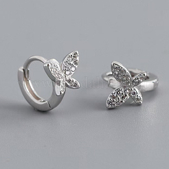 S925 серьги-кольца из стерлингового серебра в форме бабочки CE0545-2