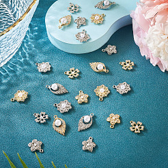 32шт 8 стиля подвески из сплава со стразами FIND-TA0006-35