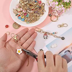 1 sachet kit de porte-clés à faire soi-même&nbsp;DIY-GL0007-19B