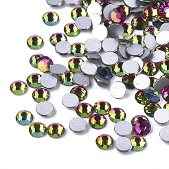 Cabochons de strass dos plat en verre&nbsp;RGLA-S002-20SS-03