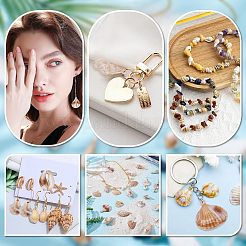 80 шт. 8 стиля непрозрачных акриловых подвесок и соединительных звеньев&nbsp;OACR-PH0004-46