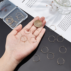20 шт. Латунные серьги-кольца KK-BBC0001-89B