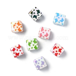 30 шт. акриловые печатные бусины с УФ-покрытием&nbsp;MACR-CJ0002-10