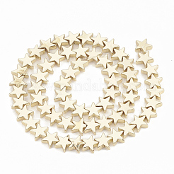 Гальванизировать немагнитных синтетический гематит бисер пряди&nbsp;G-T061-90LG