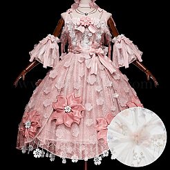 Blumenmuster-Polyesterstoffe&nbsp;DIY-WH0622-079