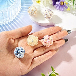 Handgemachte Strass-Pave-Perlen aus Ton&nbsp;CLAY-TAC0015-02C