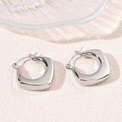 Pendientes de aro de acero inoxidable 304&nbsp;SA-CBA46AF-08P
