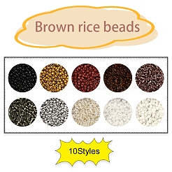 8500шт 10 стильные стеклянные бусины&nbsp;SEED-YW0001-80D