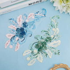 Полиэстер вышивка кружево шитье украшения&nbsp;DIY-WH20031-078B