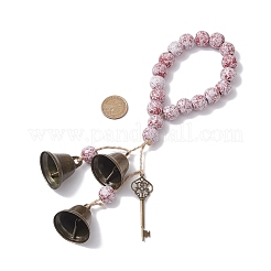 Подвеска-ключ в виде колокольчика из латуни HJEW-JM04230-01