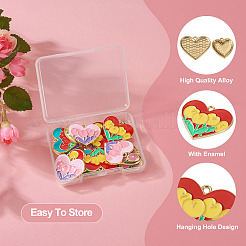 20шт 5 стиля подвески из цинкового сплава с эмалью&nbsp;ENAM-TA0001-45