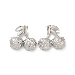 Серьги-гвоздики из вишневой латуни EJEW-F895-18P