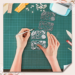 Kohlenstoffstahl Schneidwerkzeuge Schablonen&nbsp;DIY-WH0309-2295