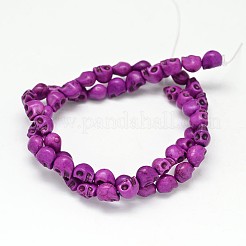 Окрашенные синтетические бирюзовые бусины&nbsp;G-M145-09-A