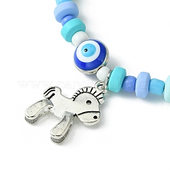 Браслет с подвеской из сплава хоббихорс BJEW-JB09655