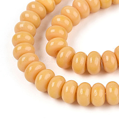 Непрозрачные с напылением стеклянные бусины&nbsp;LS-GLAA-ZX008-8mm-18Y