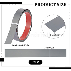 Самоклеящаяся гибкая молдинговая накладка из нержавеющей стали FIND-WH0290-42B-EB