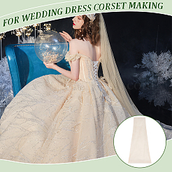 Замена заднего щитка женского свадебного платья&nbsp;DIY-WH0159-50B