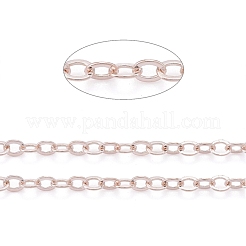 Латунные плоские овальные кабельные цепи CH030-RG