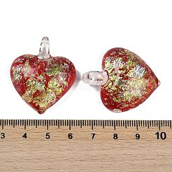 Подвески lampwork FOIL-K003-02A
