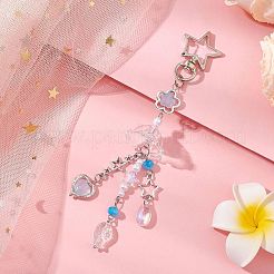 Подвесные украшения из стекла в виде медузы&nbsp;HJEW-JM02962-02