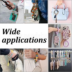 Kit de fabrication de porte-clés à breloques et de bracelets à faire soi-même&nbsp;DIY-CA0004-51