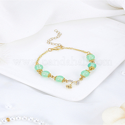 1шт браслеты из сплава розовые звенья&nbsp;BJEW-LP0004-43