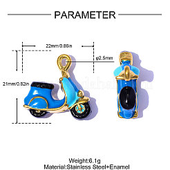 Anhänger aus Edelstahl 304&nbsp;STAS-OY014-98G