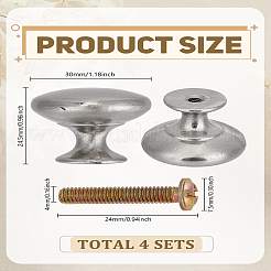 Круглая ручка для ящика из алюминиевого сплава FIND-WH0400-52