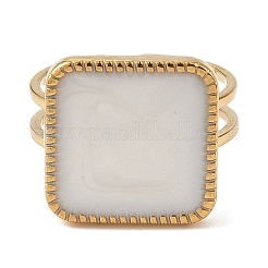 Кольца-манжеты из нержавеющей стали 304 с эмалью для женщин&nbsp;RJEW-F166-36G-01