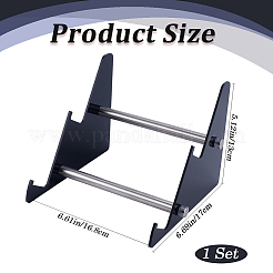 Espositori per tastiera in acrilico e lega a 2 livello&nbsp;ODIS-WH20003-02A-03