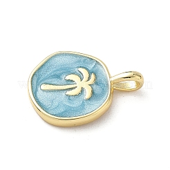 Pendentifs d'émail en laiton &nbsp;KK-A273-07G-02