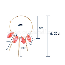 Серьги-кольца из хирургической нержавеющей стали 316L EJEW-JE03678
