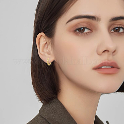 10 paire de boucles d'oreilles créoles en acier inoxydable 304 avec placage ionique (IP)&nbsp;EJEW-BBC0002-19A