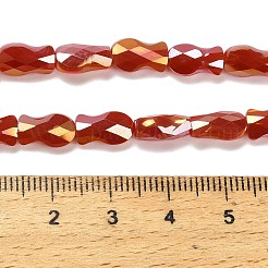 Стеклянные бусины с гальваническим покрытием &nbsp;EGLA-P066-01A-AB03