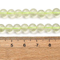 Нити из натуральных бусин лимонного кварца (обработанных нагреванием)&nbsp;G-G286-A04-6mm
