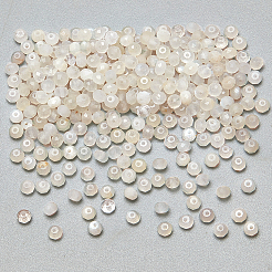 2 нити бусин из натурального белого лунного камня G-NB0005-78