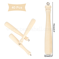 Кулон из дерева Theaceae WOOD-WH0015-44