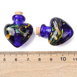 Handmade lampwork Parfümflasche Anhänger&nbsp;LAMP-H072-02D