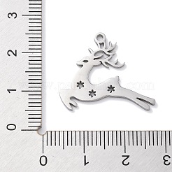 Подвески из нержавеющей стали 304 с защитой от потускнения на рождественскую тематику&nbsp;STAS-R003-04P-06