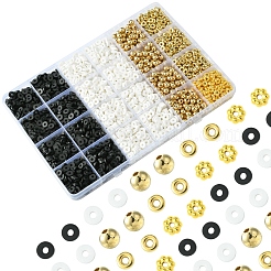 Наборы для изготовления браслетов из круглых/плоских полимерных бусинок и пластиковых бусин ccb своими руками&nbsp;DIY-FS0007-66