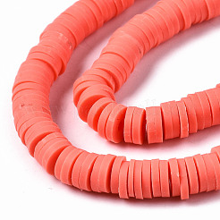 Полимерной глины ручной работы бисер нитей CLAY-R089-6mm-066