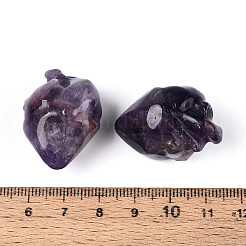 Бусины из натурального аметиста в форме сердца G-T144-04F