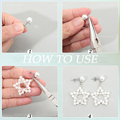 Фурнитура для сережек-гвоздиков из нержавеющей стали 304&nbsp;EJEW-SP0001-17I