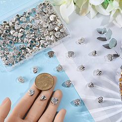 180 шт. 6 цвета тибетский стиль сплав европейские бусины&nbsp;TIBEB-PA0001-14